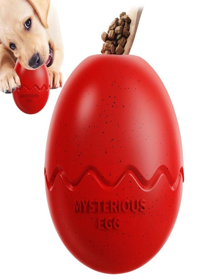 Qpets® Dog Egg Bowl Toy Balls, Dog Ball Dog Slow Feeding Chew Egg Bowl Ball Birthday Gifts for Dog, Licking Toy Durable Rubber Egg Toy Dog Food Dispenser for Dog Treats Toy - Image 1